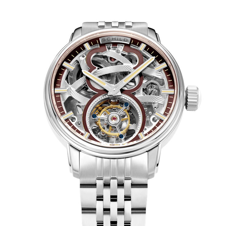 Schild Maximillian Tourbillon Red Dial White Stainless Steel Band
Limited Edition Watch