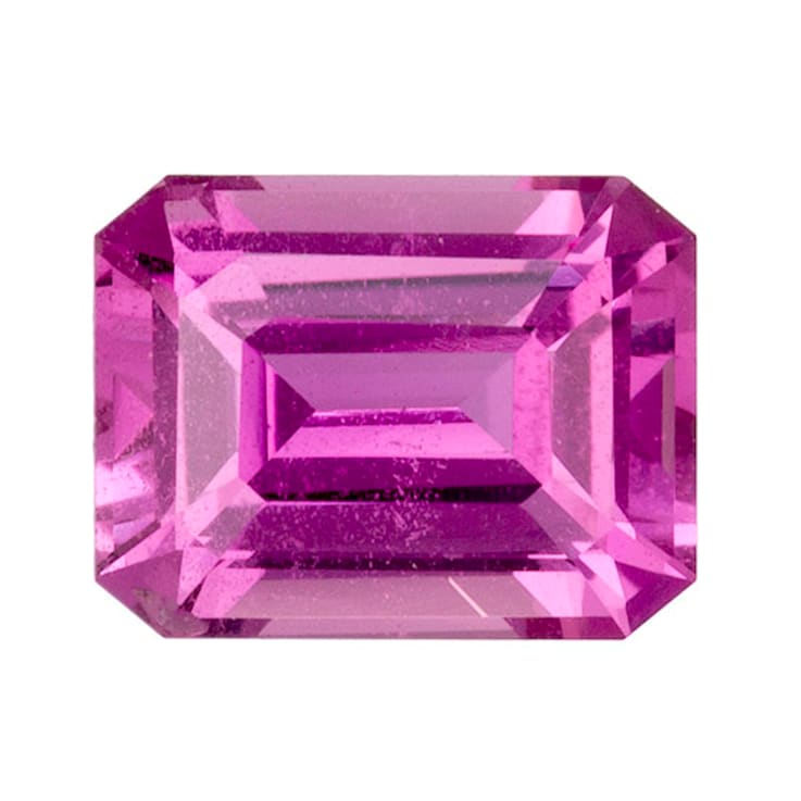 Pink Sapphire 6.9x5.3mm Emerald Cut 1.42ct
