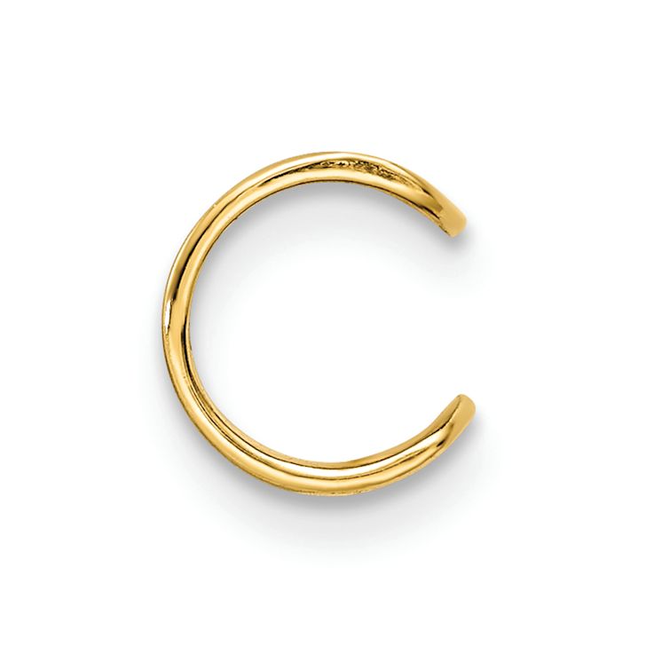 14k Yellow Gold Polished Non-pierced Single Ear Cuff