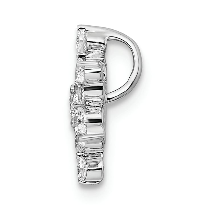 Rhodium Over 14K White Gold Lab Grown Diamond SI1/SI2, G H I, Star
Pendant 0.50ctw