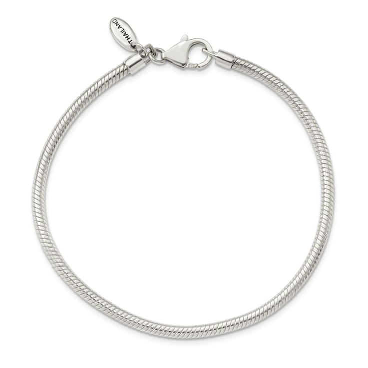 Sterling Silver Reflections Lobster Clasp Bead Bracelet
