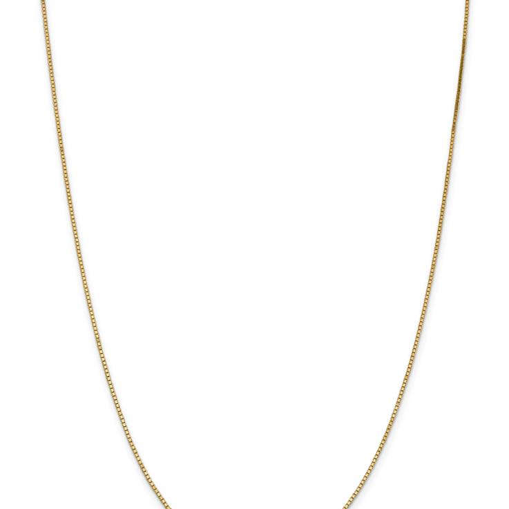 14k Yellow Gold 1.1mm Box Chain 28"