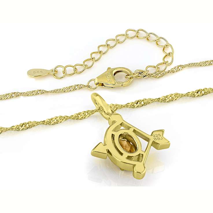 CitrIne Sagittarius Birthstone Pendant