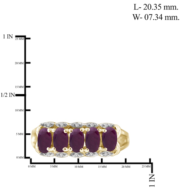 Red Ruby 14K Gold Over Sterling Silver Ring 1.63ctw