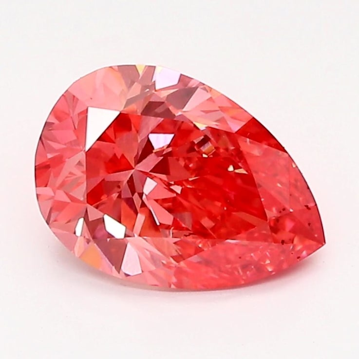 1.23ct Vivid Pink Pear Shape Lab-Grown Diamond VS1 Clarity IGI Certified