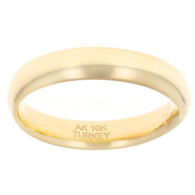 Classic Polished Band Ring In 10K Gold