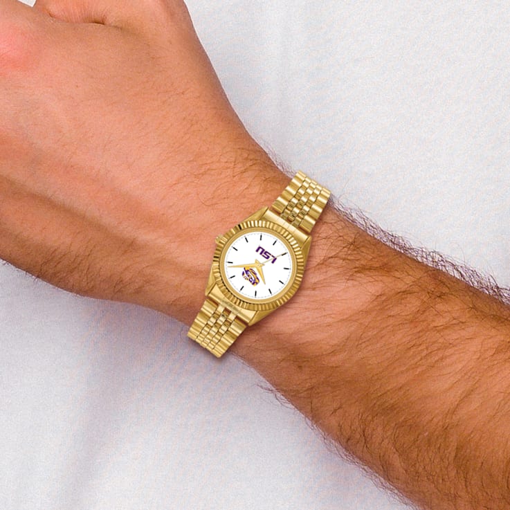 LogoArt Louisiana State University Pro Gold-tone Gents Watch