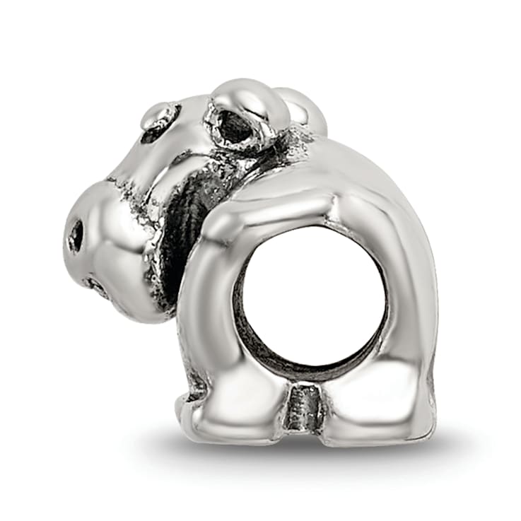 Sterling Silver Hippo Bead