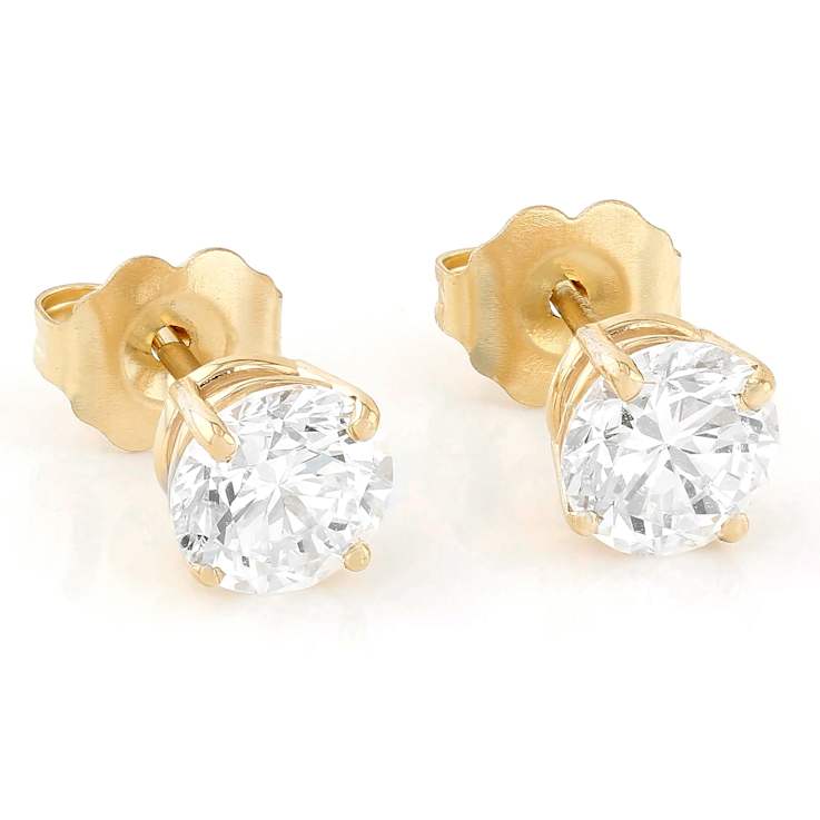 Lab-Grown Diamond Stud Earrings In 14K Gold 1.50ctw