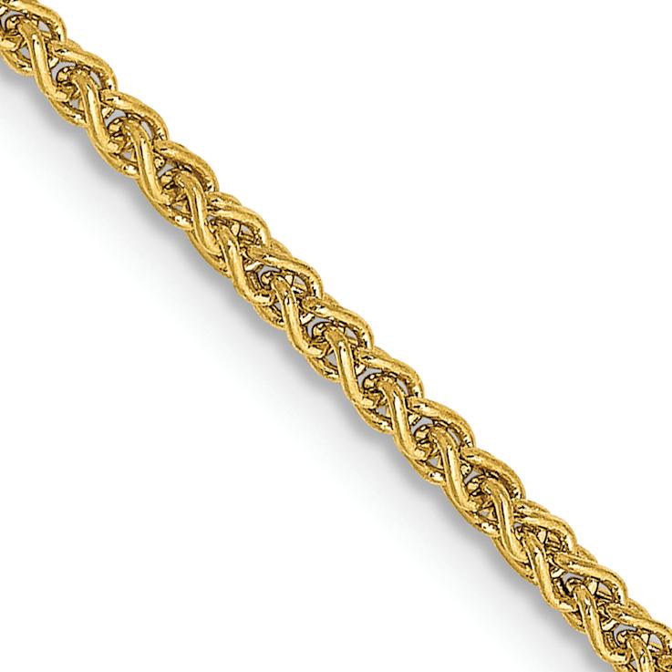 14k Gold Semi-Solid 1.55mm Wheat Chain 30"