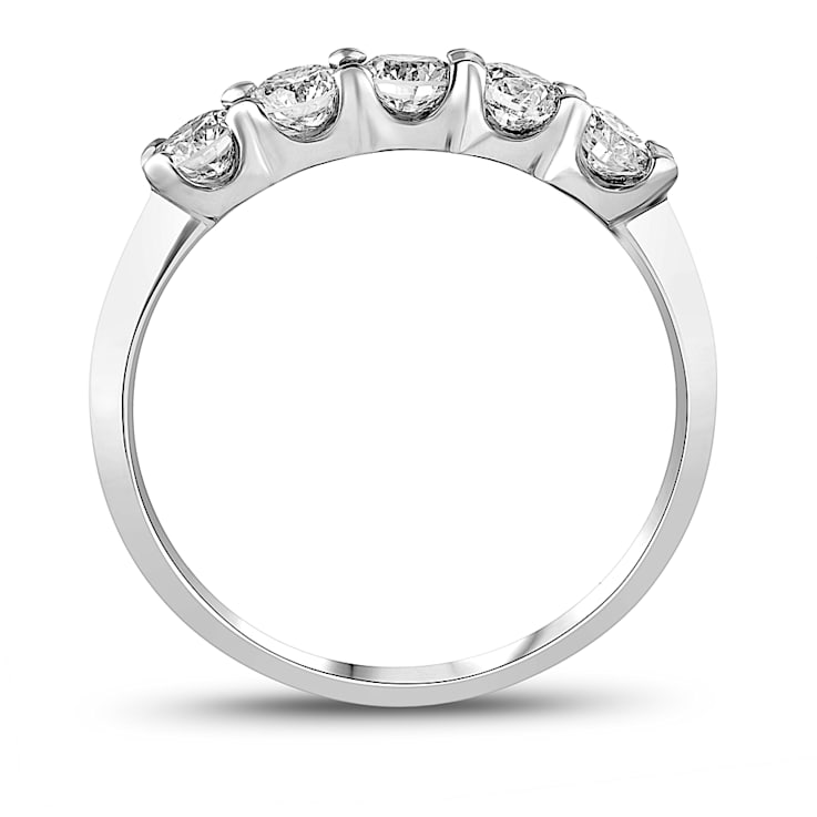 0.75ctw Diamond Wedding Band Ring in 14k White Gold