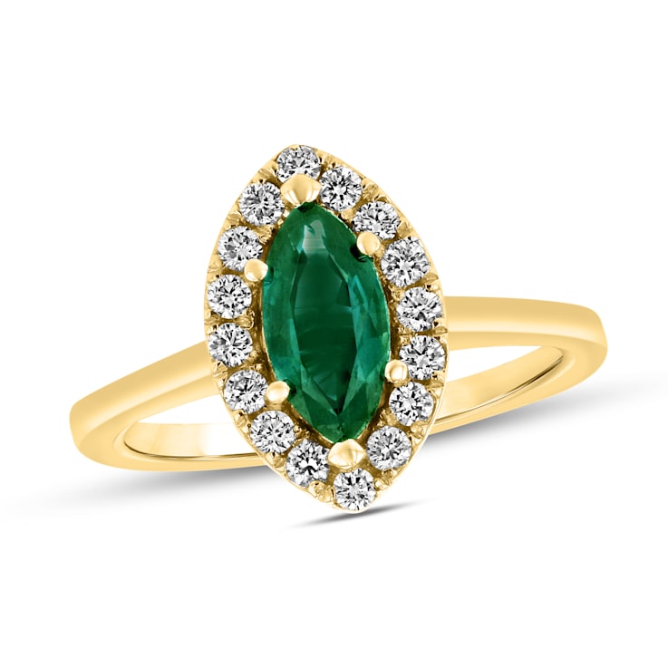 1.37ctw Ruby and Diamond Ring in 14k Yellow Gold
