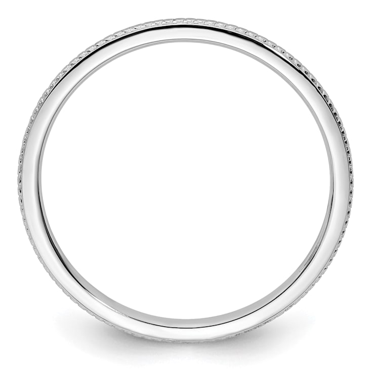 14K White Gold 1.2mm Bead Stackable Expressions Band
