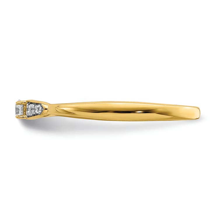 14K Yellow Gold First Promise Diamond Promise/Engagement Ring 0.12ctw