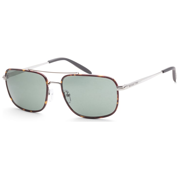 Michael Kors Men s Glasgow 60mm Silver Dark Tortoise Sunglasses