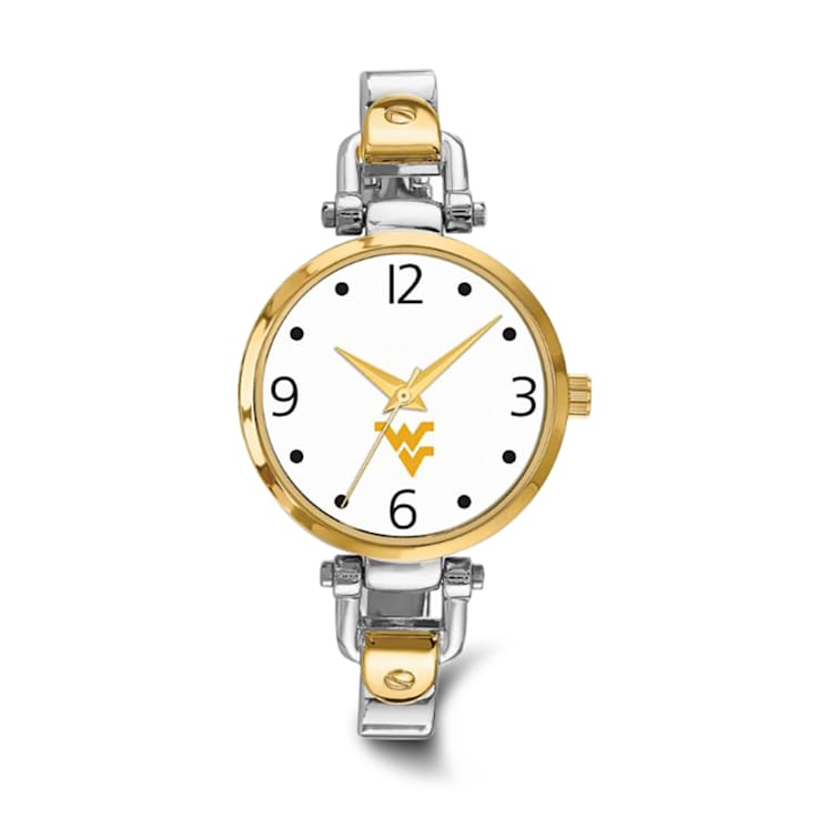 LogoArt West Virginia University Elegant Ladies Two-tone Watch