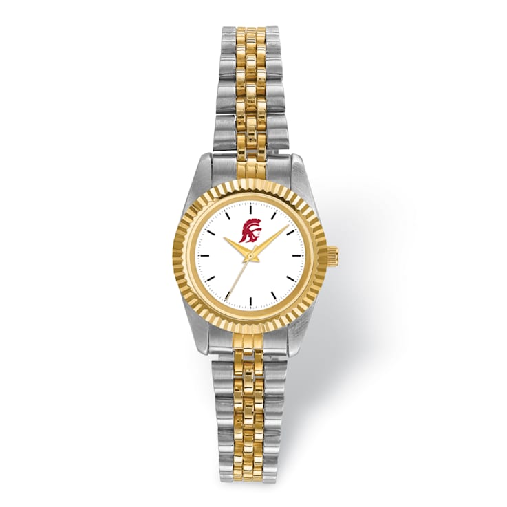 LogoArt University of Southern California Pro Two-tone Ladies Watch