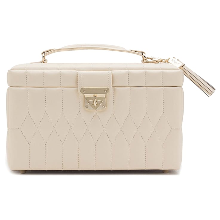 Caroline Medium Jewelry Box Ivory By Wolf