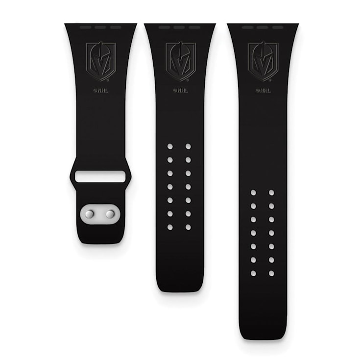 Gametime Vegas Golden Knights Debossed Silicone Apple Watch Band
(42/44mm M/L). Watch not included.