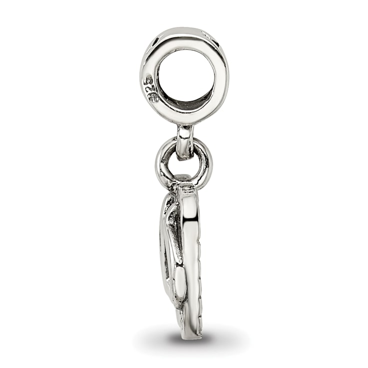 Sterling Silver Flip Flops Dangle Bead