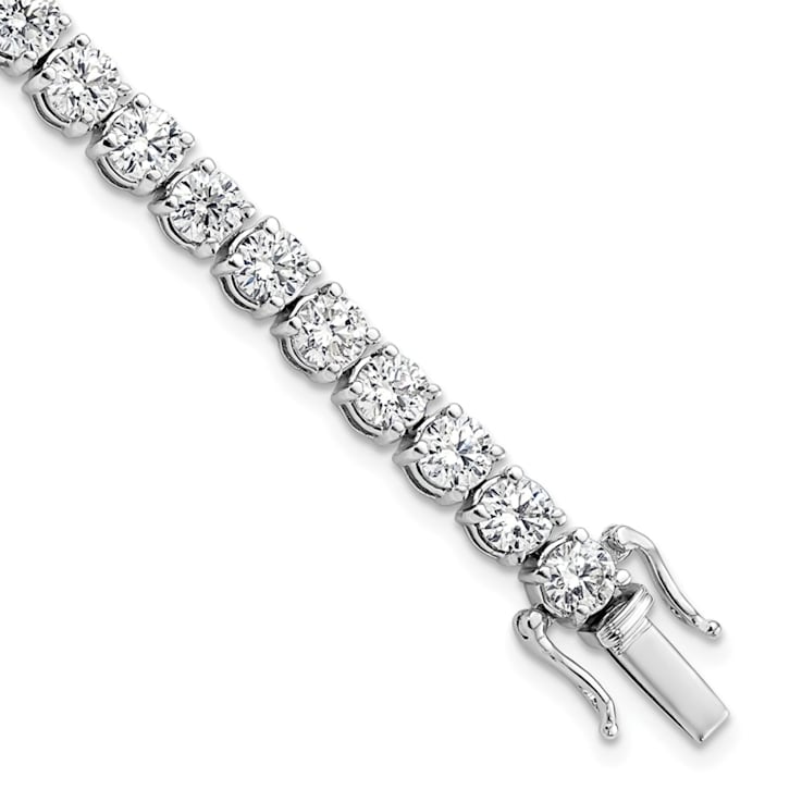 14K White Gold VS/SI GH, Lab Grown Diamond Tennis Bracelet