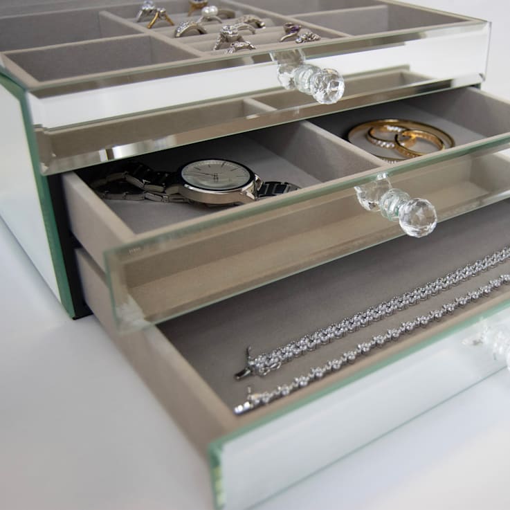 Mele and Co Maxine Mirrored Jewelry Box