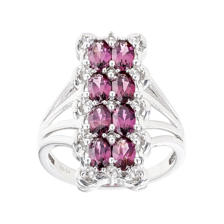 本命ギフト Raspberry Sterling Over Rhodium Zircon White With Rhodolite 画材