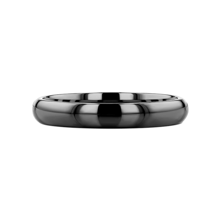 RAVEN Domed Black Tungsten Wedding Band 2mm