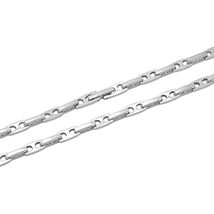 Robert Alton Men's Mariner Link Chain Necklace 2.4mm In Stainless Steel
24 Inch