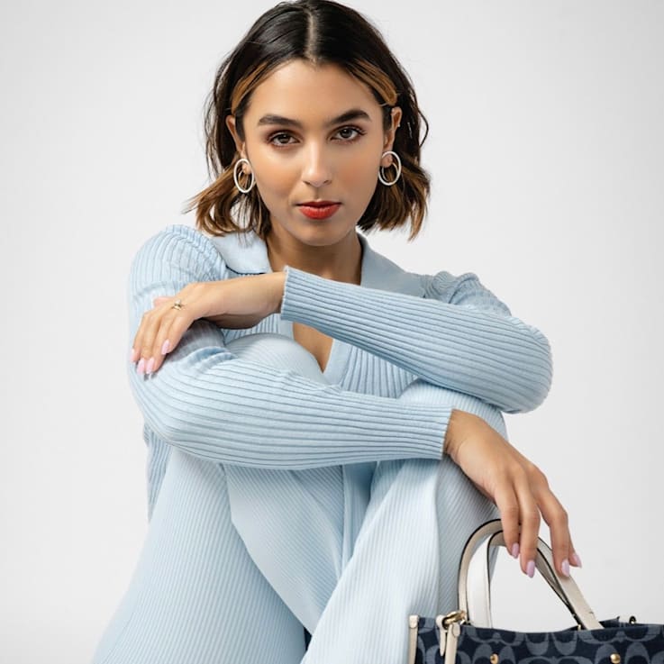 14K Yellow Gold Over Sterling Silver Floating Enamel Hoop Earrings in
Neon Green