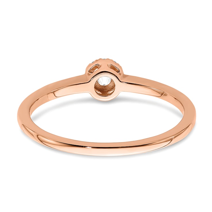 14K Rose Gold First Promise Diamond Promise/Engagement Ring 0.10ctw