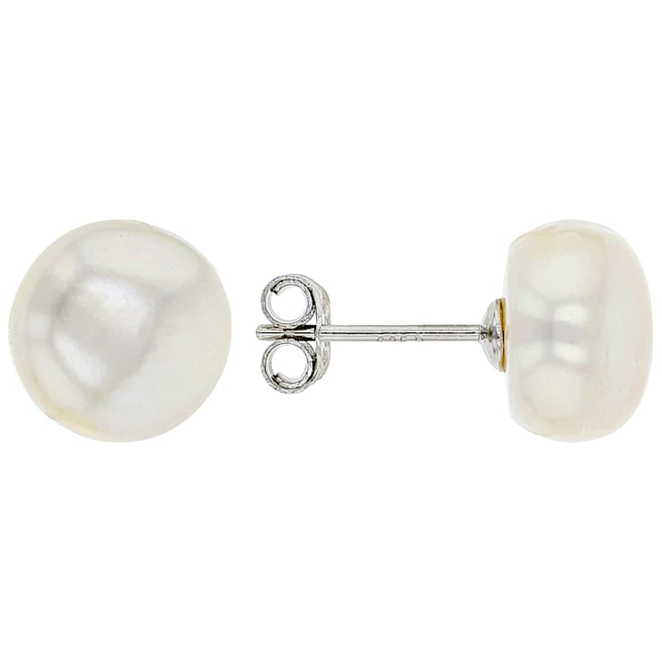 Graduated Freshwater Pearl Stud Earring Set In Sterling Silver