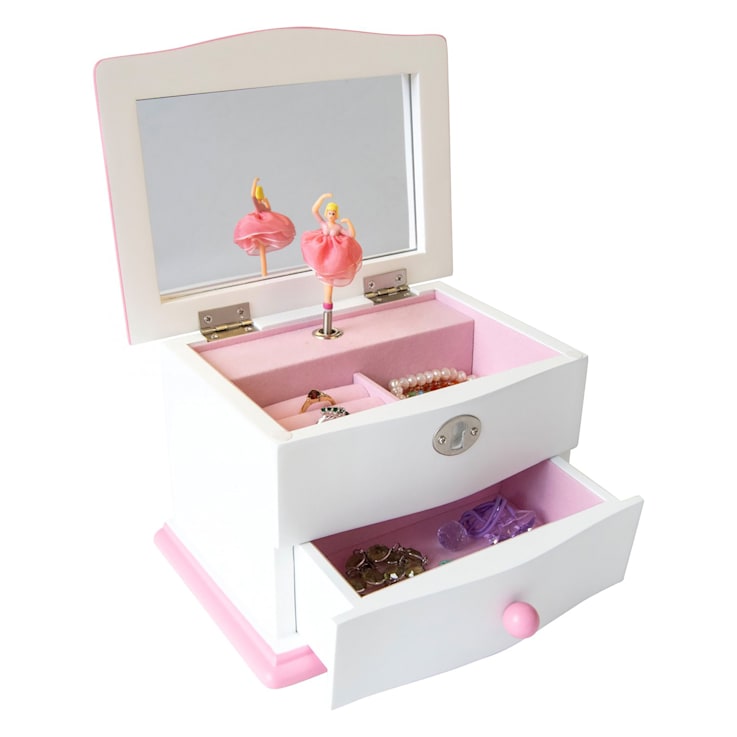 Mele and Co Katie Girls Wooden Ballerina Music Jewelry Box