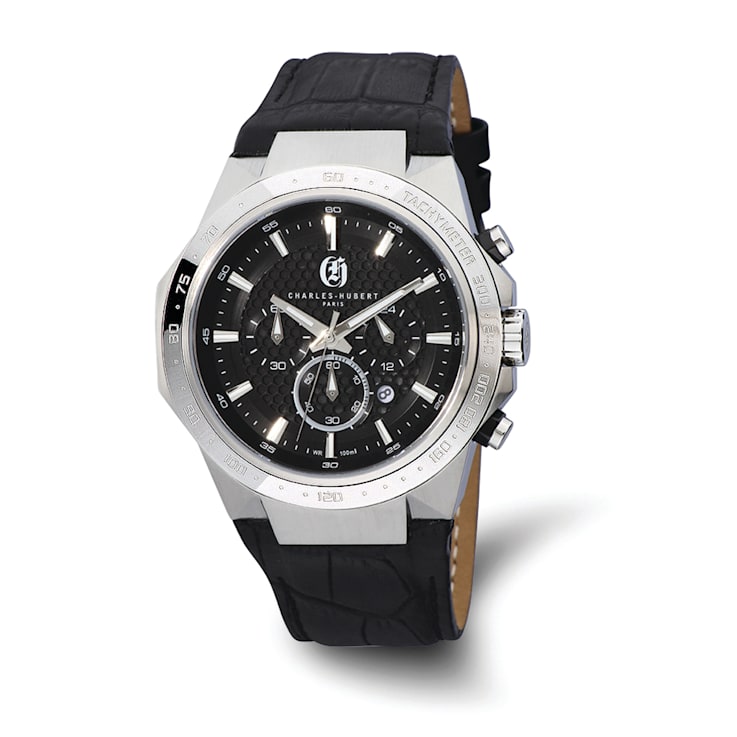 Charles Hubert Men's Stainless Steel Chronograph Black Dial
Solar-powered Watch