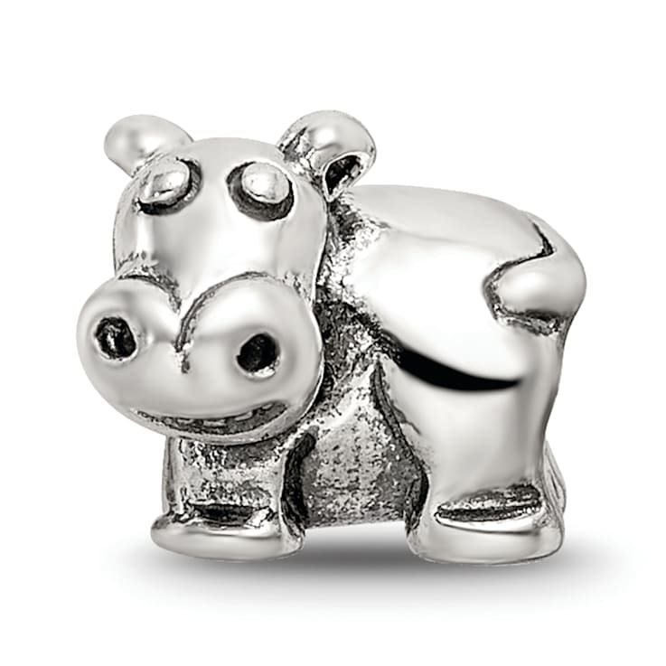 Sterling Silver Hippo Bead