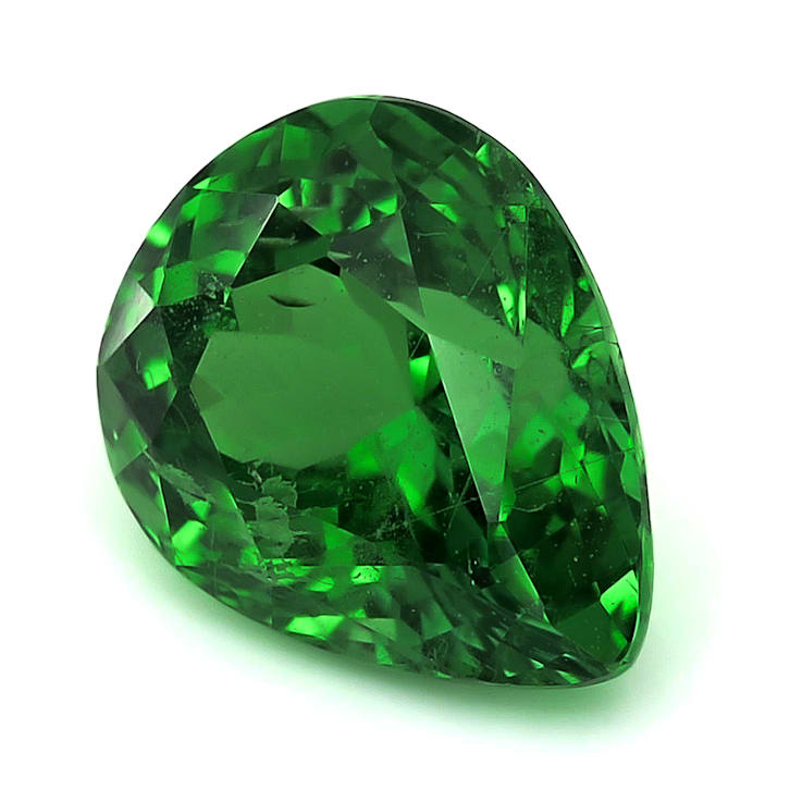 Tsavorite 10.9x8.8mm Pear Shape 4.44ct