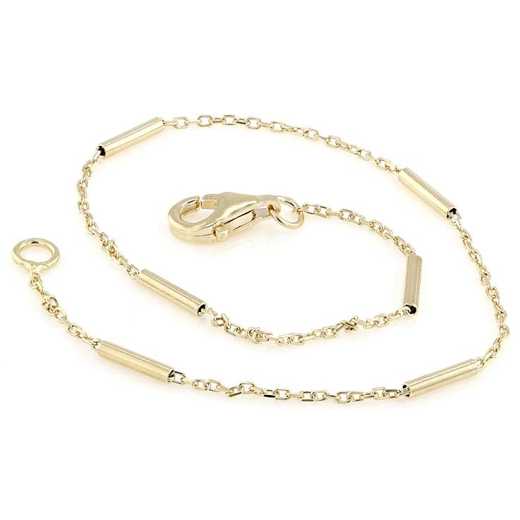 Dainty Bar Station Bracelet In 18K Gold Over Sterling Silver