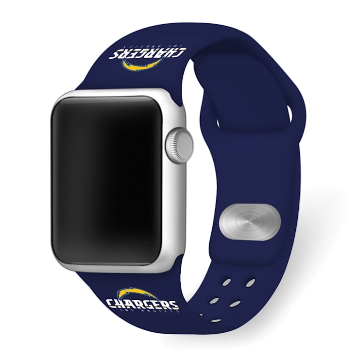 Gametime Los Angeles Chargers White Silicone Apple Watch Band (38/40mm
M/L). Watch not included.