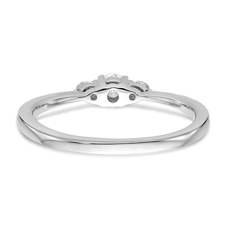 Rhodium Over 14K White Gold First Promise Diamond Promise/Engagement
Ring 0.25ctw