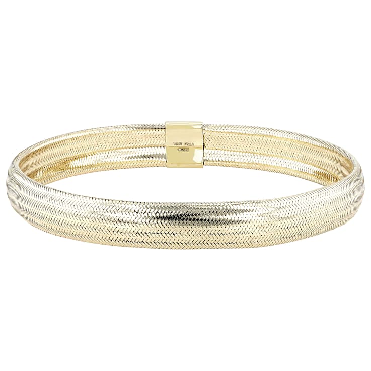 Mesh Stretch Bracelet In 10K Gold