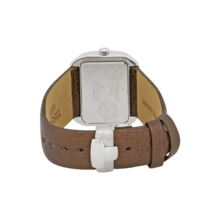 Tissot T-Wave Women's Silver Tone Dial Diamond Bezel Watch