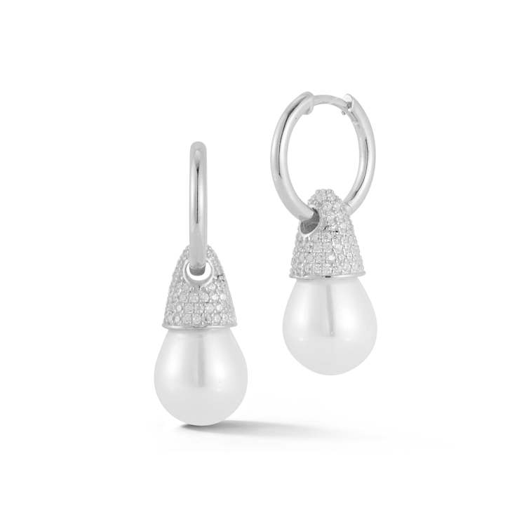 Sterling Statements Rhodium Over Sterling Silver Freshwater Pearl
Statement Dangle Earrings