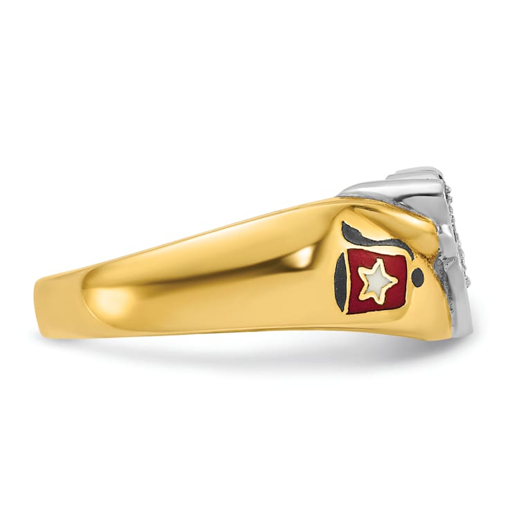 新発売の and Yellow Two-tone 10K White Diamond and Enamel Men's Gold コレクション