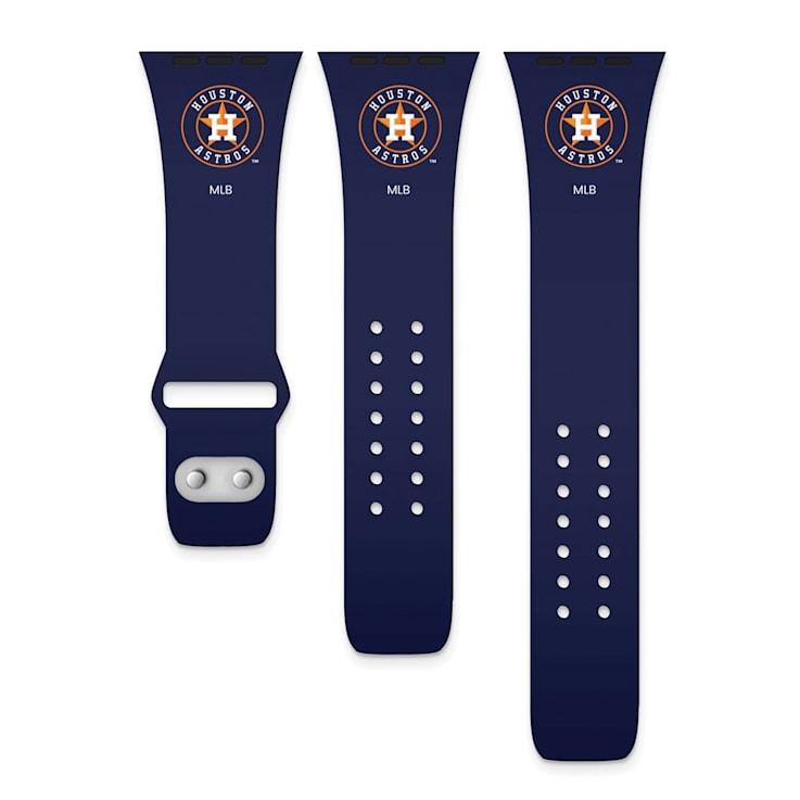 Gametime MLB Houston Astros Navy Silicone Apple Watch Band (42