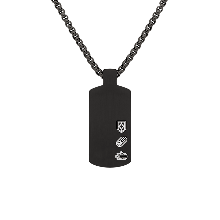 Atlantica Dog Tag Ebony Meteorite