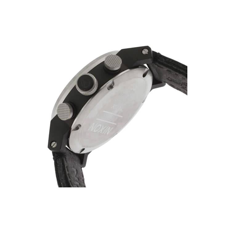 Nixon "The Ride" Men's Quartz Leather Black Band Watch