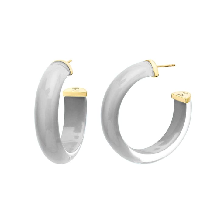 Small acrylic hoop earrings on sale