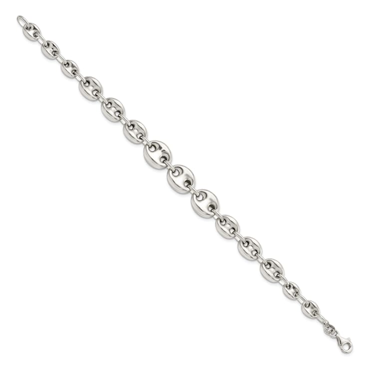 Sterling Silver Polished Fancy Link 7.5-inch Bracelet