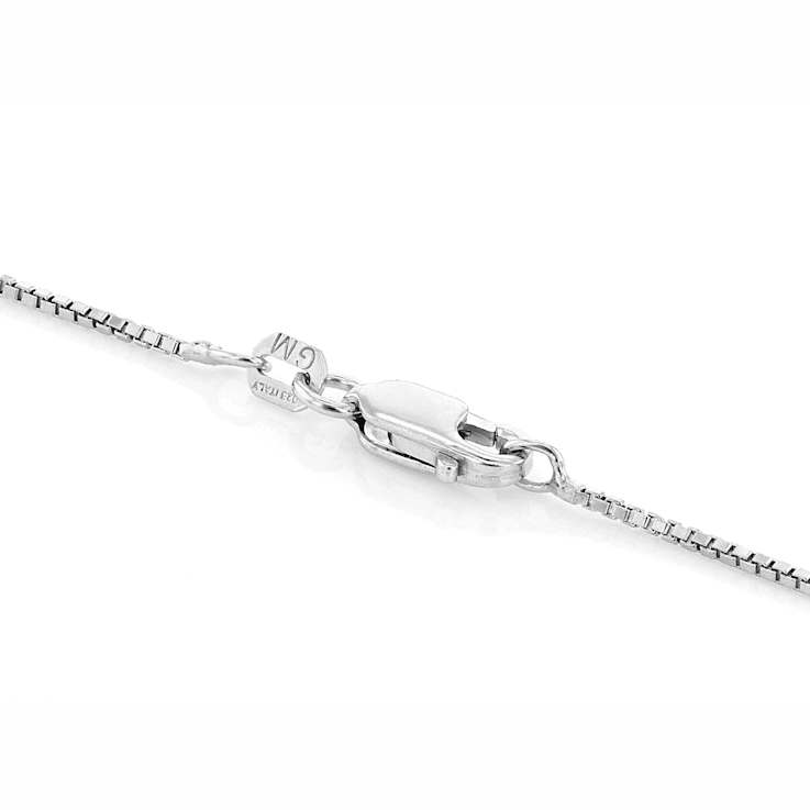 CZ Initial I Bubble Letter Pendant Necklace In Sterling Silver 1.38ctw