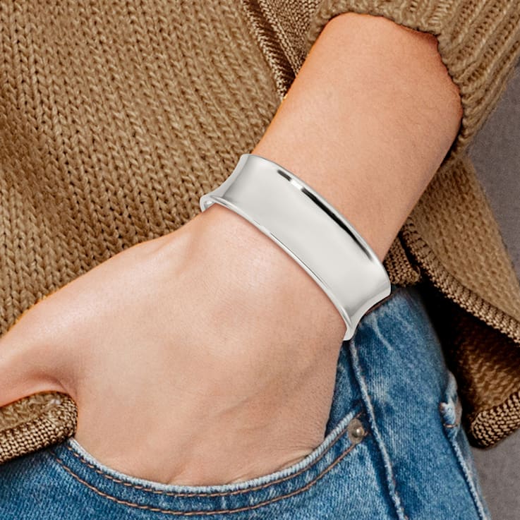 Sterling Silver 20mm Cuff Bracelet